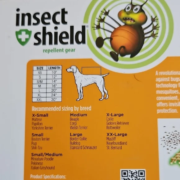 New in box. Insect Shield Dog / Pet Lightweight Hoodie. Size L. Orange. - Picture 2 of 4